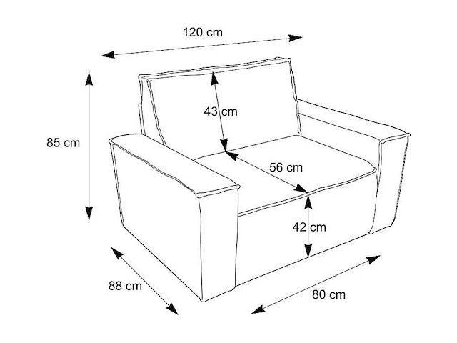 Poederroze ribfluwelen fauteuil - afbeelding 7 van  8