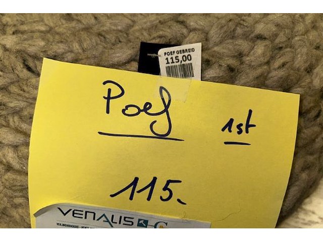 Poef gebreid - afbeelding 3 van  3