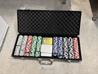 Pokerset in opbergkoffer