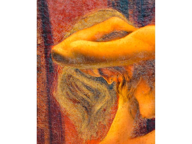 Pol liard - naakt in de rode stad - olie op paneel - 90x70 cm - afbeelding 4 van  9