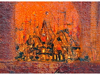 Pol liard - naakt in de rode stad - olie op paneel - 90x70 cm - afbeelding 5 van  9