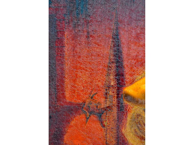 Pol liard - naakt in de rode stad - olie op paneel - 90x70 cm - afbeelding 6 van  9