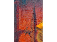 Pol liard - naakt in de rode stad - olie op paneel - 90x70 cm - afbeelding 6 van  9