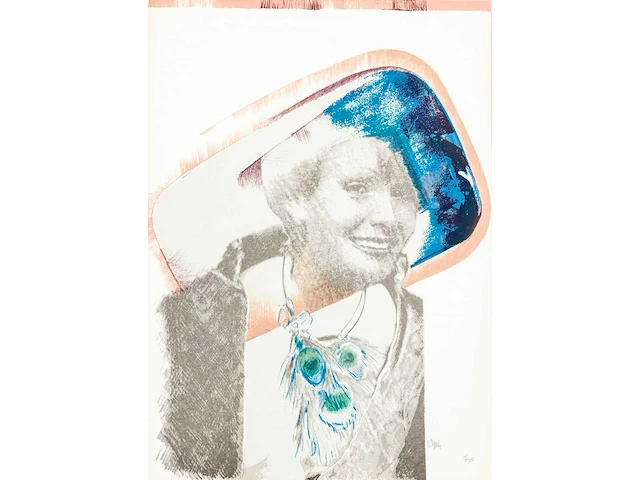 Pol mara - litho - afbeelding 1 van  1