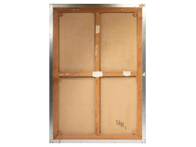 Pol mara (1920-1998), 'le tremplin', 1967, oil on canvas 196 x 132 cm. (77.17 x 51.96 in.), frame: 201 x 137 cm. (79.12 x 53.93 in.) - afbeelding 3 van  5