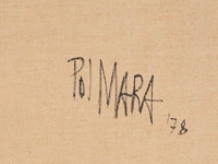 Pol mara (1920-1998), 'to become very still...', 1978, oil on canvas 162 x 162 cm. (63.78 x 63.78 in.), frame: 167 x 167 cm. (65 3/4 x 65 3/4 in.) - afbeelding 4 van  5