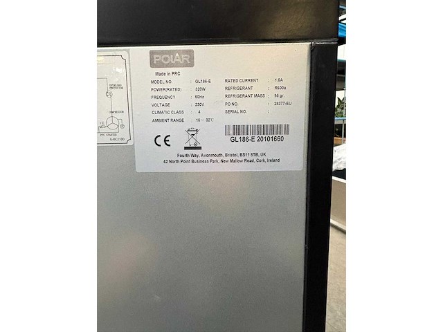 Polar - gl186-e - koelwerkbank - afbeelding 8 van  8