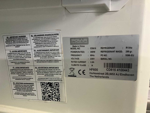 Polar cd 615 vriezer - afbeelding 6 van  7