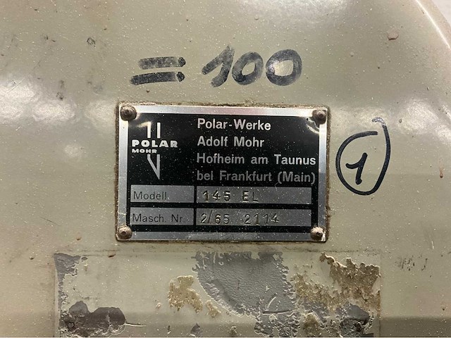 Polar werke 145 el papiersnijmachine - afbeelding 13 van  21