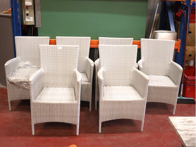 Polyratan tuinstoel (x6) - afbeelding 1 van  5