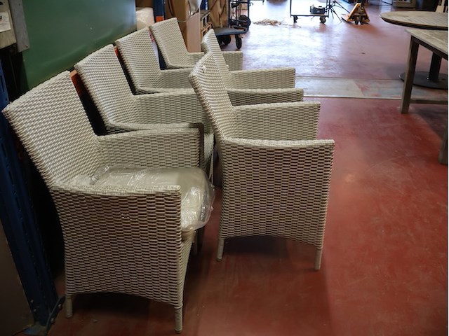 Polyratan tuinstoel (x6) - afbeelding 4 van  5