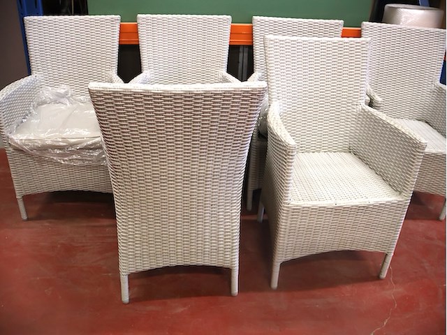 Polyratan tuinstoel (x6) - afbeelding 5 van  5