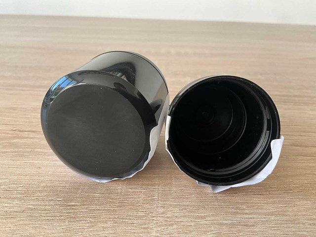 Pomp + cap shiny black voor prodigio 100ml (transp. nozzle) (3610x) - afbeelding 3 van  5