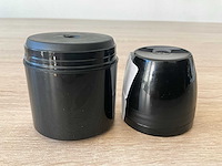 Pomp + cap shiny black voor prodigio 100ml (transp. nozzle) (3610x) - afbeelding 1 van  5