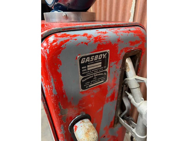 Pompe à essence gulf gasboy américaine patine d’origine - other home accessories - afbeelding 4 van  6