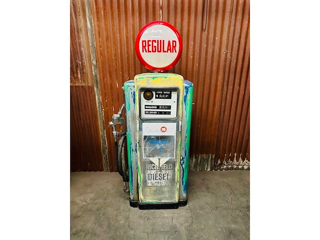 Pompe à essence union 76 wayne de 1948 patine d’origine - other home accessories - afbeelding 1 van  6