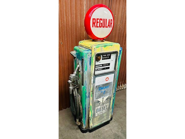 Pompe à essence union 76 wayne de 1948 patine d’origine - other home accessories - afbeelding 3 van  6