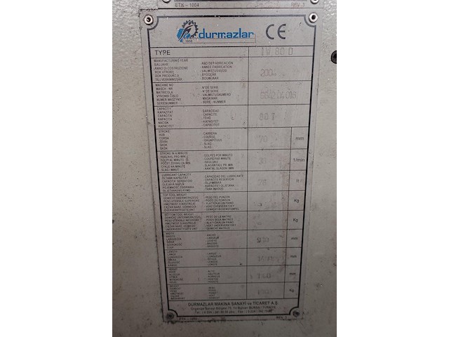 Ponsmachine durmazlar - afbeelding 7 van  7