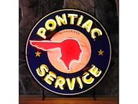 Pontiac neonbord. - diverse lichte apparatuur