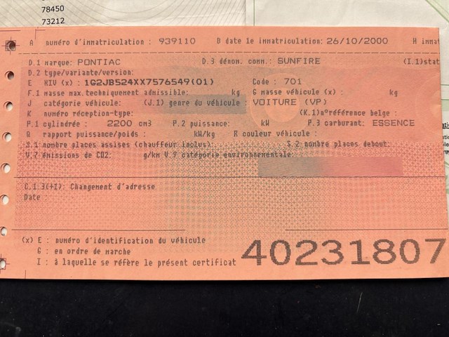 Pontiac sunfire, 2000 - afbeelding 10 van  12