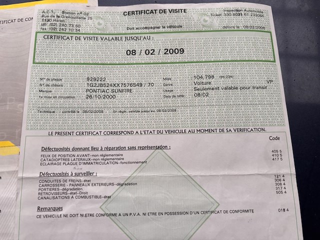 Pontiac sunfire, 2000 - afbeelding 12 van  12