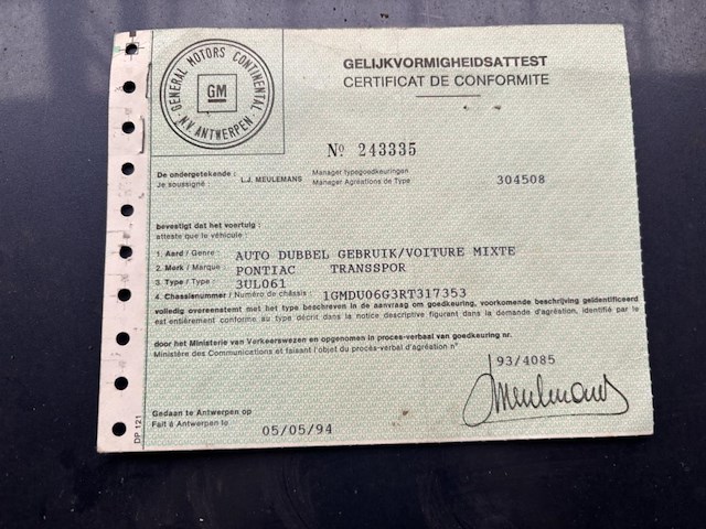 Pontiac transspor, 1994 - afbeelding 13 van  13
