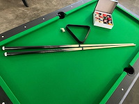 Pooltafel groen - chroom - ongebruikt - afbeelding 8 van  13