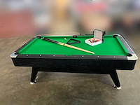 Pooltafel groen - chroom - ongebruikt - afbeelding 9 van  13