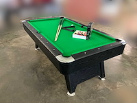 Pooltafel groen - chroom - ongebruikt - afbeelding 10 van  13