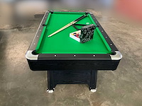 Pooltafel groen - chroom - ongebruikt - afbeelding 3 van  13