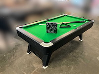 Pooltafel groen - chroom - ongebruikt - afbeelding 4 van  13