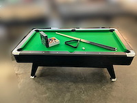Pooltafel groen - chroom - ongebruikt - afbeelding 5 van  13