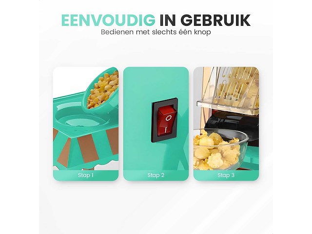 Popcorn machine / popcornmaker - afbeelding 3 van  5