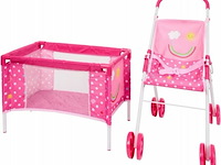 Poppen buggy en bed - afbeelding 2 van  2