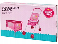 Poppen buggy en bedje - afbeelding 1 van  2