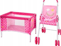 Poppen buggy en bedje - afbeelding 2 van  2