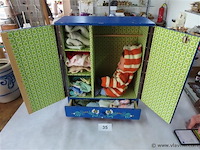 Poppenhuisje met inhoud 50x17x38cm - afbeelding 1 van  3