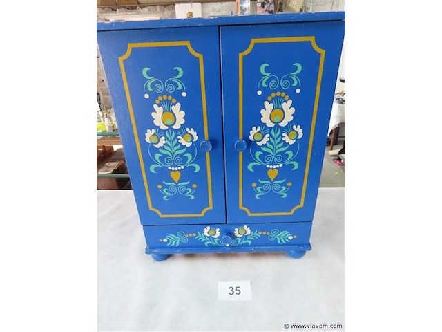 Poppenhuisje met inhoud 50x17x38cm - afbeelding 3 van  3