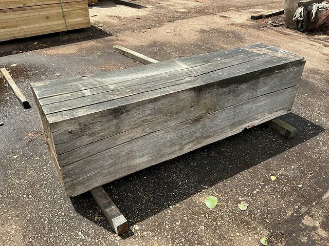 Populier balk 50x50 - afbeelding 2 van  5