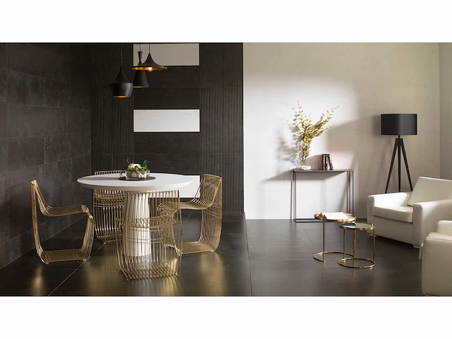Porcelanosa magma black mat wandtegel 33,3x100 cm 30 m² - afbeelding 5 van  7