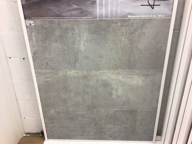 Porcelanosa metropolitan antracita mat wandtegel 45x120 cm 24,3 m² - afbeelding 1 van  11