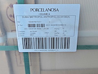 Porcelanosa metropolitan dubai antracita mat wandtegel 33,3x100 cm 36,63 m² - afbeelding 4 van  4