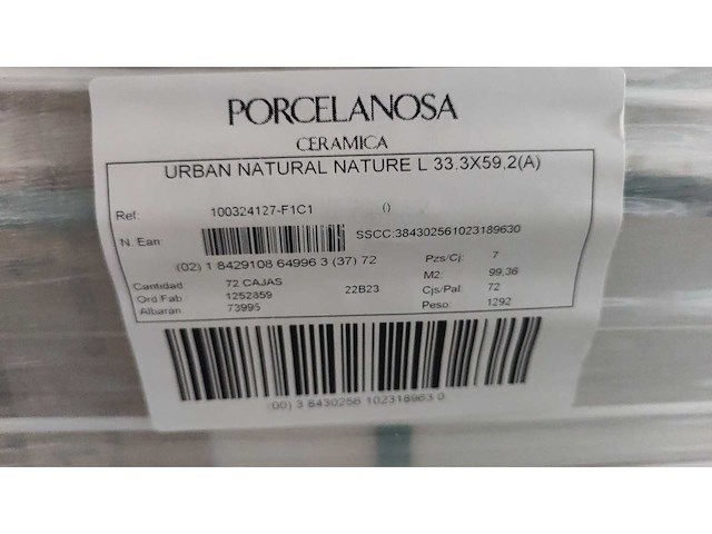 Porcelanosa urban natural wandtegel 33,3x59,2 cm 27,6 m² - afbeelding 5 van  9