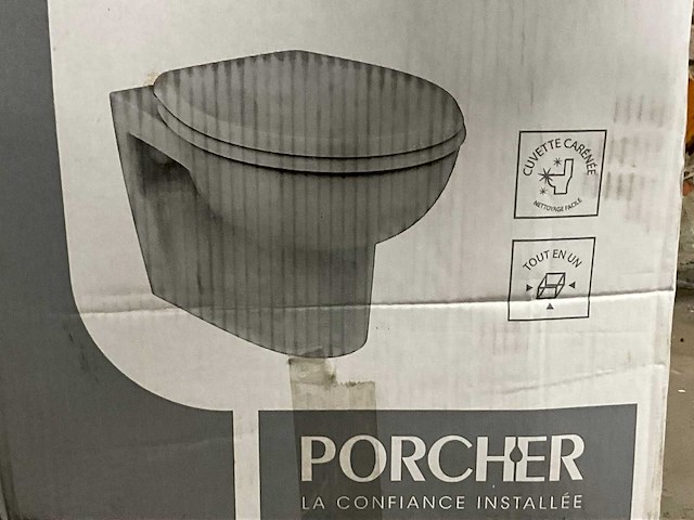 Porcher hercule hangtoilet (2x) - afbeelding 1 van  3