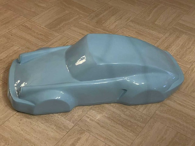Porsche 911 sculptuur 140cm light blue - afbeelding 5 van  5