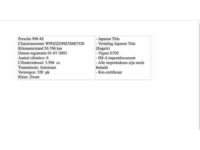 Porsche 996 4s , 2003 - afbeelding 36 van  41