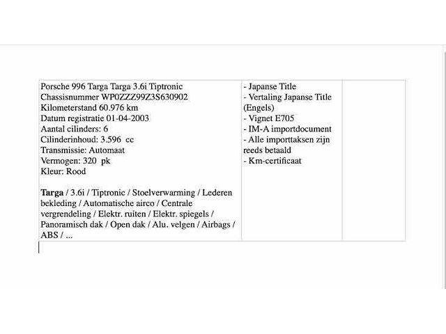 Porsche 996 targa, 2003 - afbeelding 26 van  32