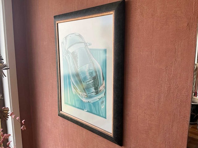 Porsche kaders wanddecoratie (10x) - afbeelding 2 van  10