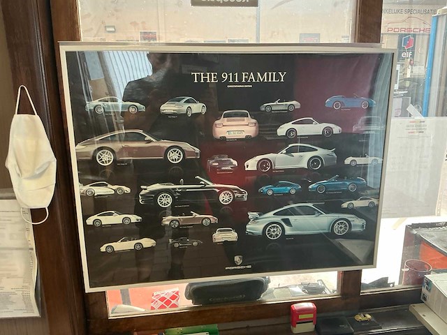 Porsche kaders wanddecoratie (10x) - afbeelding 1 van  10