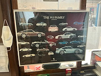 Porsche kaders wanddecoratie (10x)